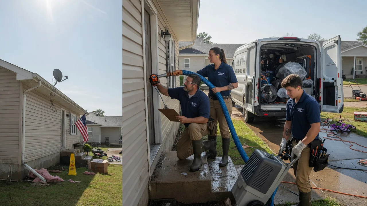 Ceiling Water Damage Restoration in Rome, MS near me